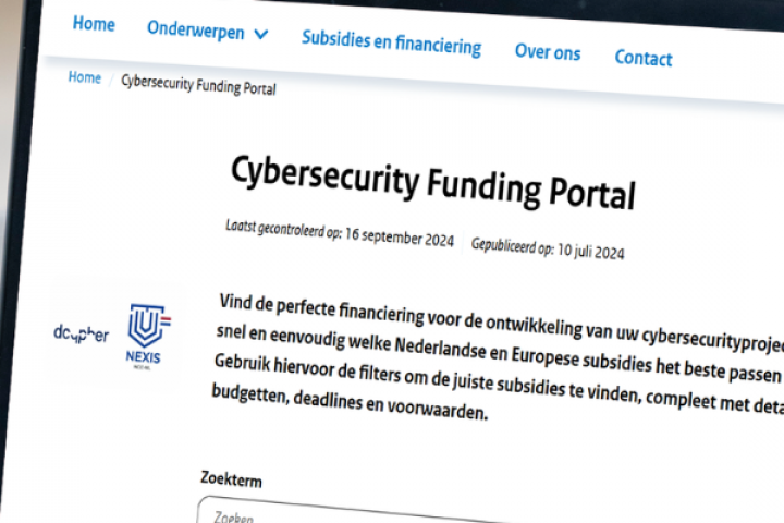  Nieuwe Cybersecurity Funding Portal maakt subsidies vinden eenvoudiger